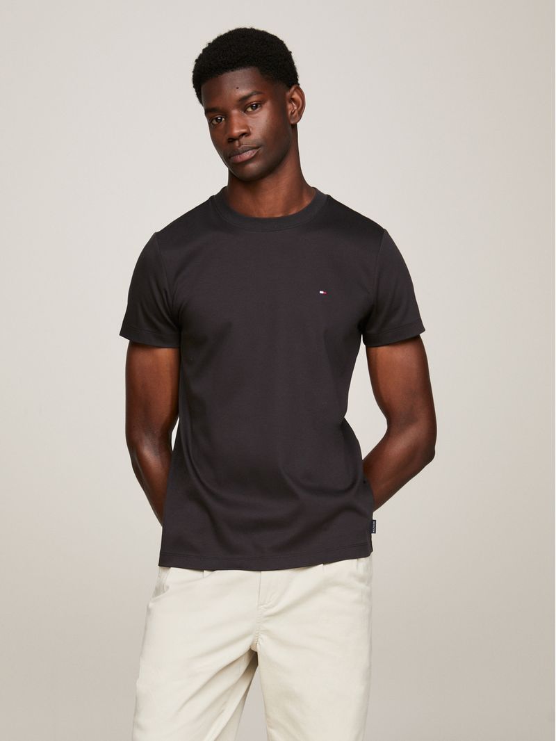camiseta-negra-tejido-interlock-corte-slim