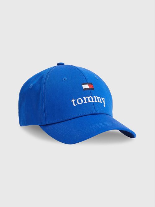 Gorra De Béisbol Con Logo En Fuente Serif Hombre,Mujer Azul Tommy Jeans