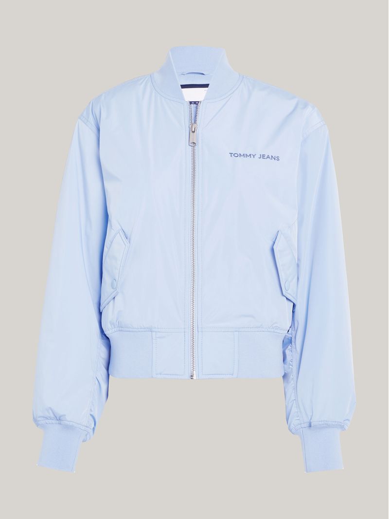 chaqueta-celeste-bomber-classics-con-logo