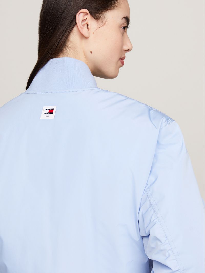 chaqueta-celeste-bomber-classics-con-logo