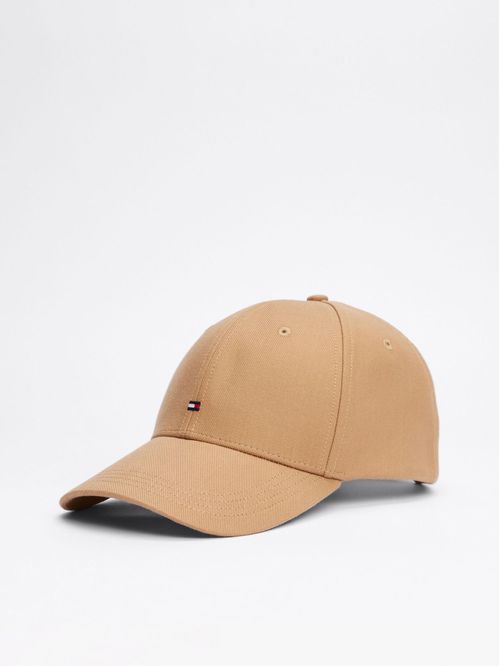 Gorra beige de béisbol con logo Hilfiger