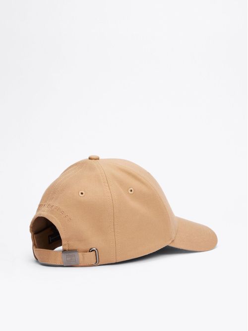 Gorra beige de béisbol con logo Hilfiger
