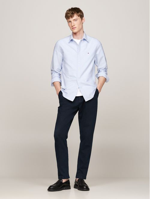 Camisa Celeste Oxford Heritage de corte regular