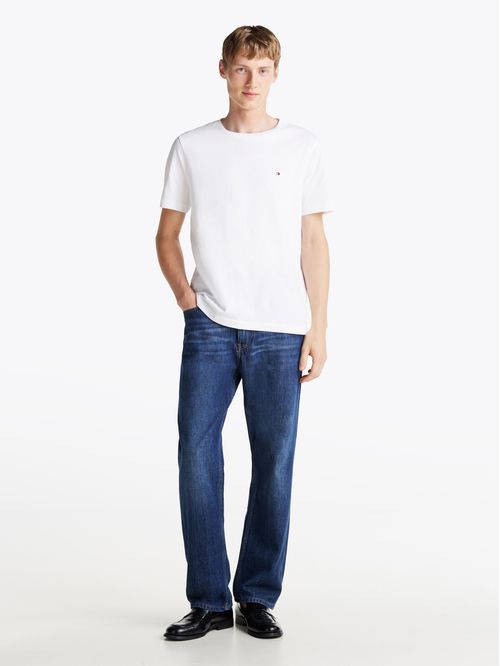Camiseta blanca essential de corte regular