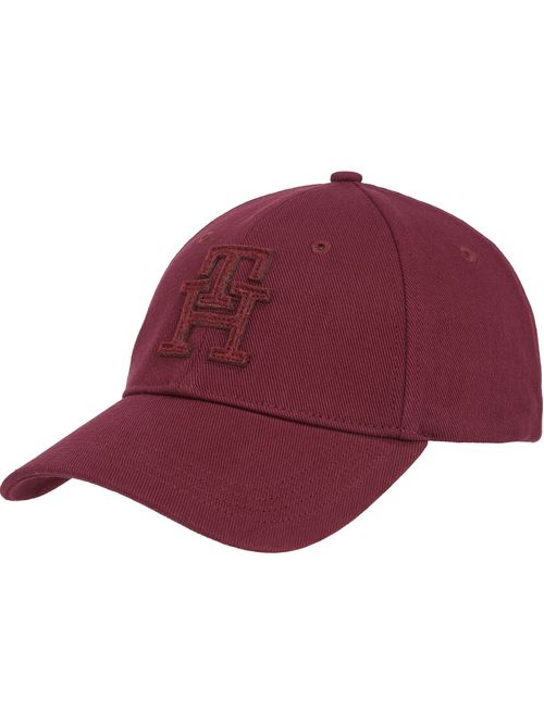 Gorra vino de béisbol con monograma TH