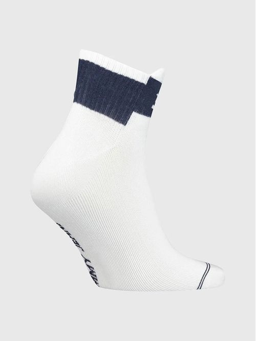 Medias Blancas Unisex Con Logo