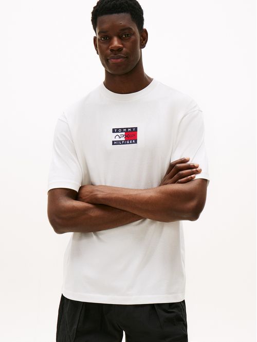 Camiseta blanca amplia con logo colección F1 APXGP