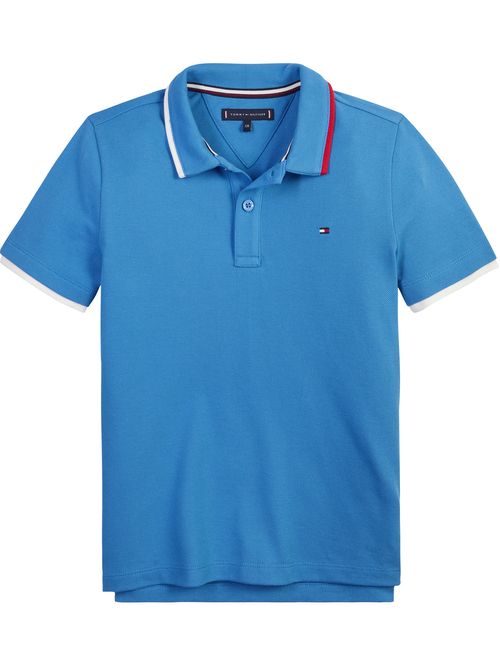 Polo De Niño Corte Regular Con Cuello Ribeteado
