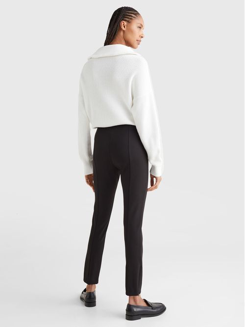 Leggings Negros Largos De Corte Skinny Para Mujer