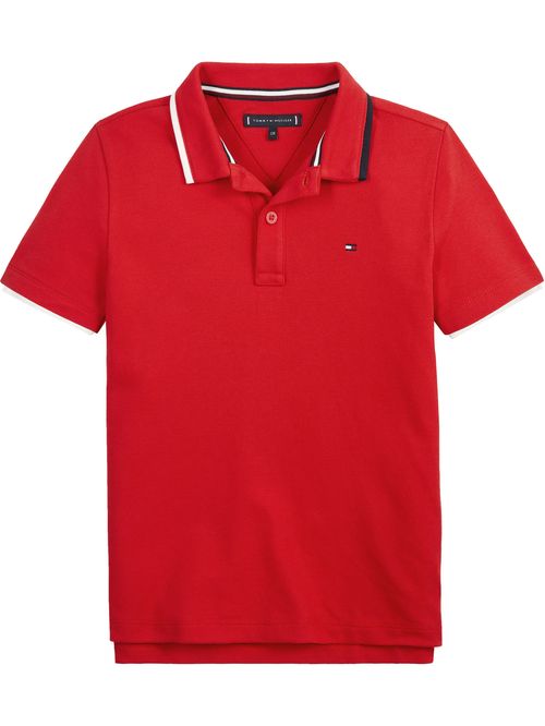 Polo De Niño Corte Regular Con Cuello Ribeteado