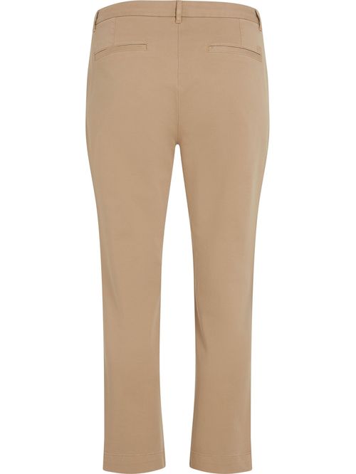 Pantalón beige stretch chino de corte slim