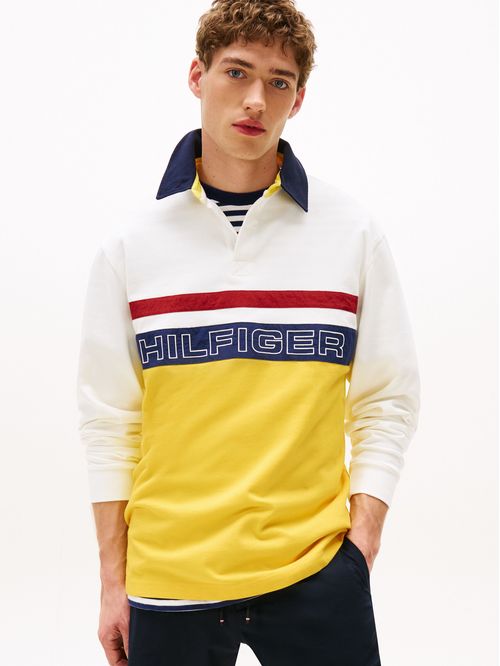 Saco Polo blanco amplio de rugby Hilfiger Sailing