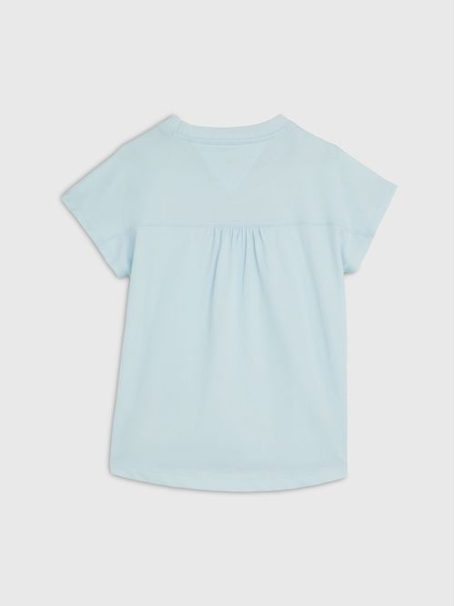 Camiseta De Niña Con Logo Rayas Náuticas