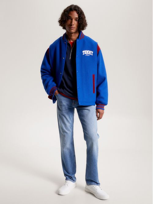 Jeans azul Ryan rectos de corte regular y desteñidos