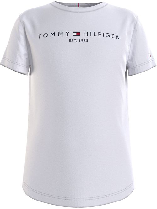 Camiseta Essential Con Mangas Cortas Niña Blanco Tommy Hilfiger