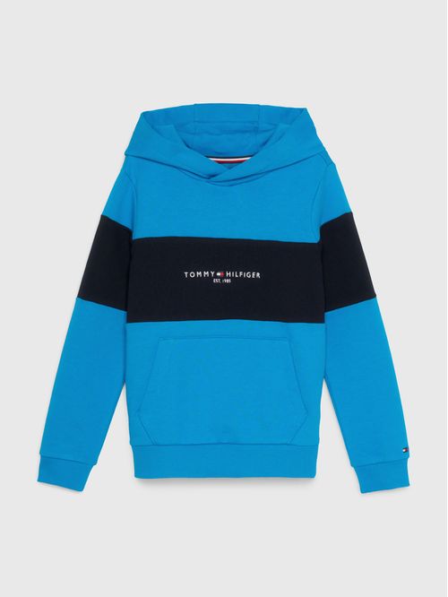 Buzo Azul Essential Con Logo Para Niño