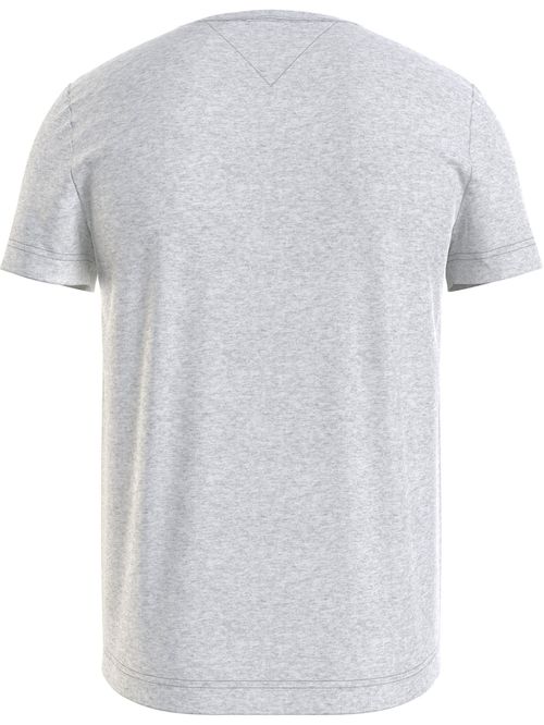 Camiseta Gris Manga Corta Slim Fit Esencial Algodon Para Hombre