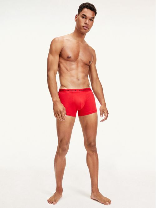 Boxer Briefs Rojo 3 Piezas Trunk Hombre Rojo Tommy Hilfiger