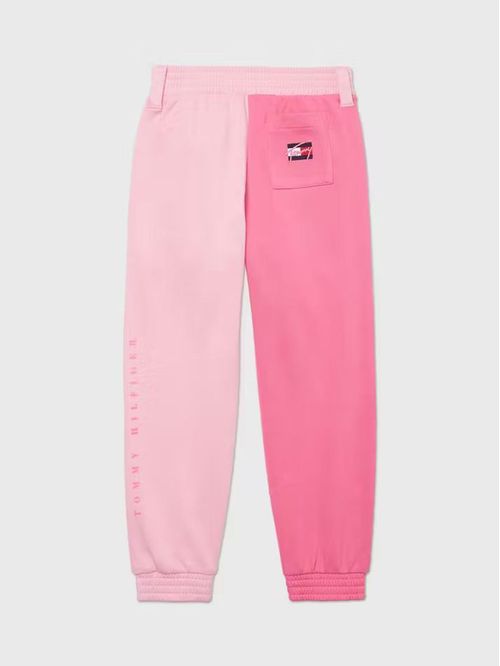 Jogger Para Niña Rosado Deportivo Con Diseño Colorblock - Adaptive