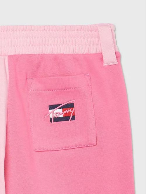 Jogger Para Niña Rosado Deportivo Con Diseño Colorblock - Adaptive