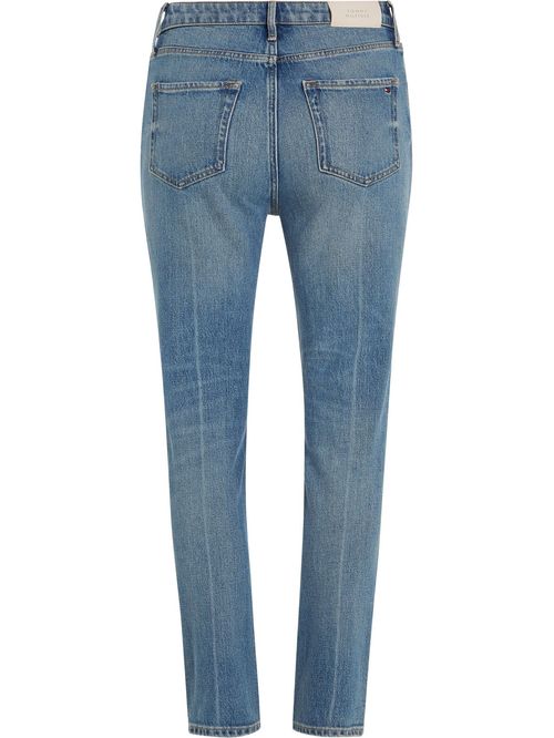 Jeans azul oscuro de corte slim