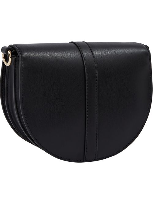 Bolso negro saddle Heritage con correa cruzada