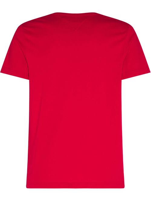 Camiseta roja Essential en cuello v
