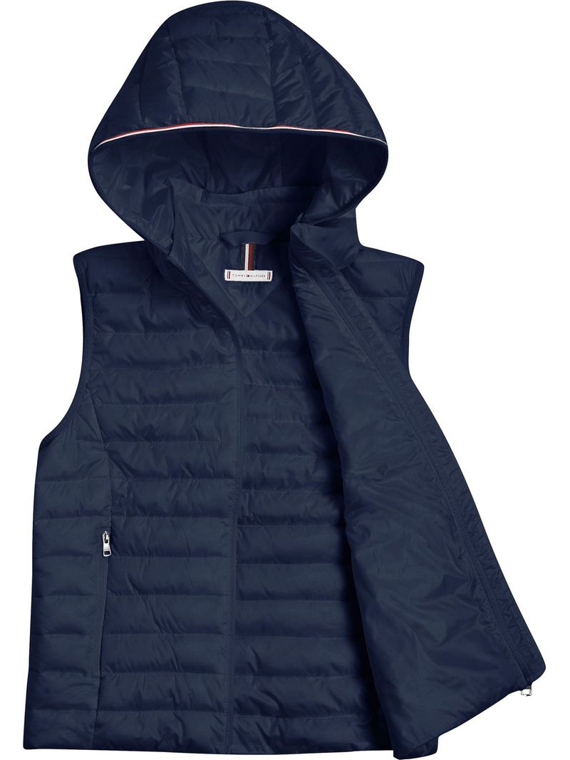 Chaleco Acolchado Tommy Hilfiger Chaleco Chaleco Azul Acolchado