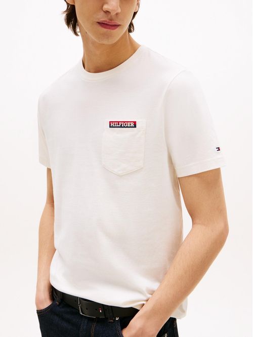 Camiseta blanca Americana Monotype