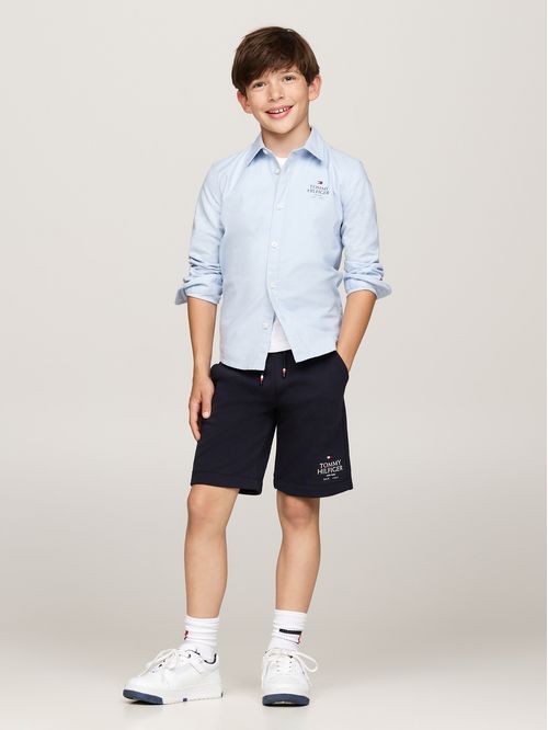 Camisa Para Niño Celeste Oxford Corte Regular