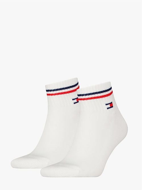 Pack blanco de 2 calcecines con logo