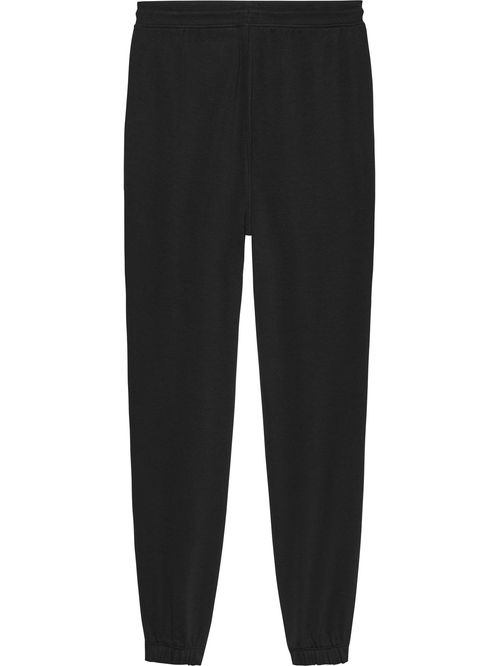 Jogger negro relaxed con inscripción