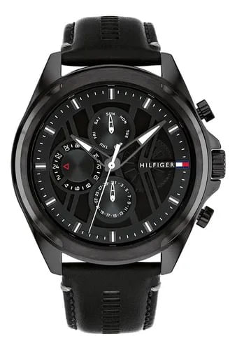 Reloj negro de Tommy Hilfiger para hombres negro