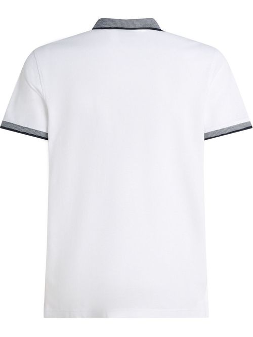 Polo blanco de corte regular con logo