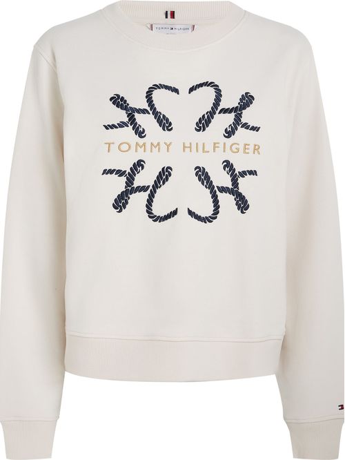 Saco Blanco Modern Con Logo De Cuerda Para Mujer