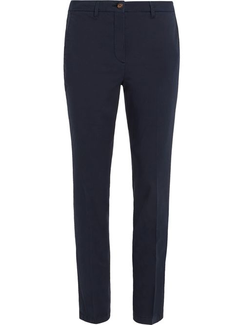 Pantalón Chino De Sarga Con Corte Slim