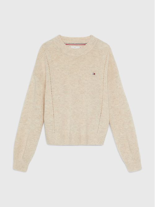 Saco Beige Essential De Corte Amplio Para Niña