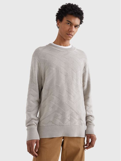 Saco Amplio De Punto Con Monogramas Th