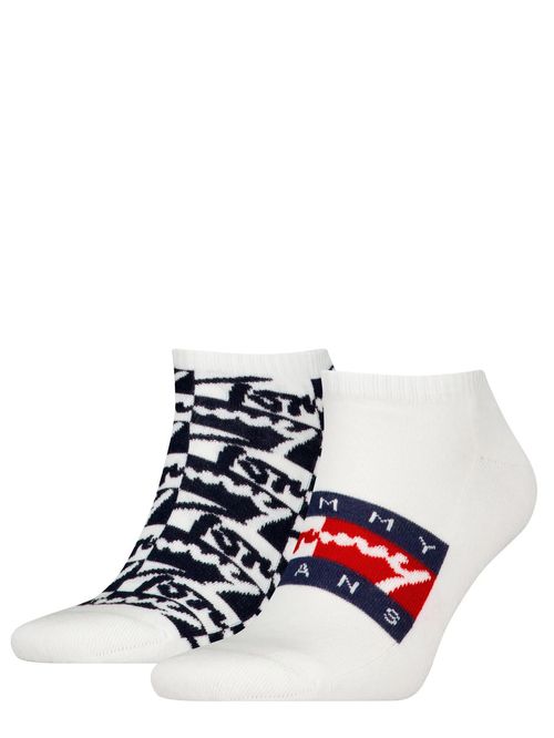 Pack Blanco de 2 Pares De Medias Tobilleras