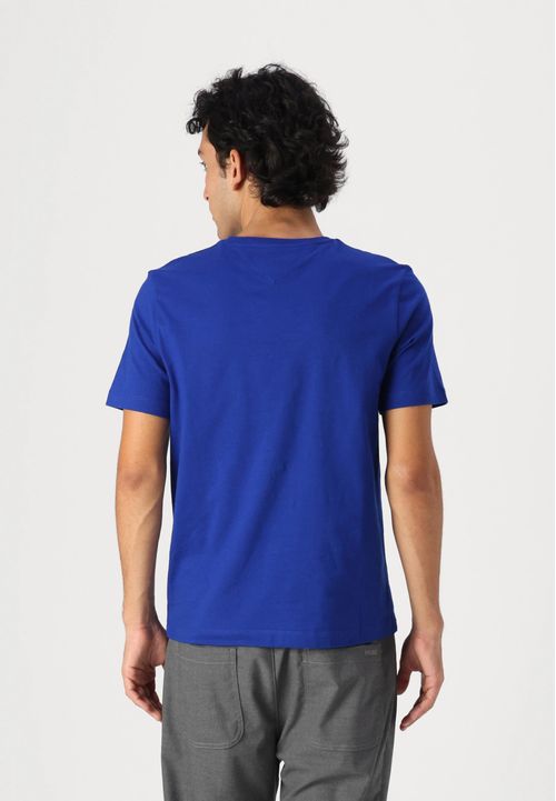 Camiseta azul essential con logo