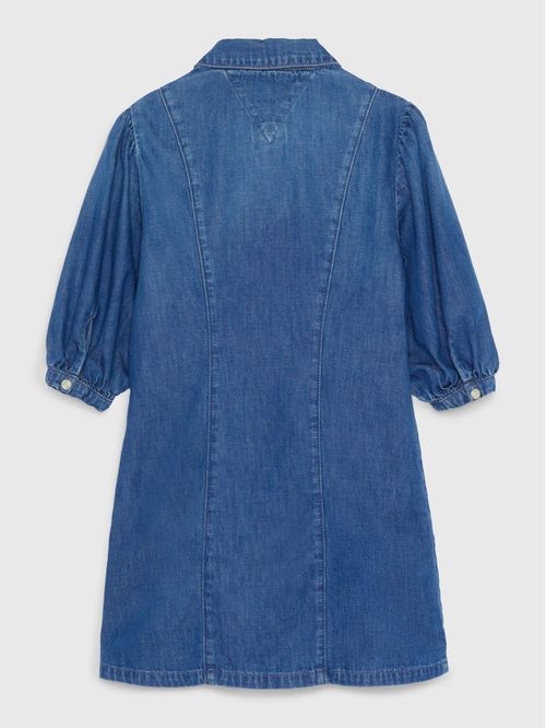 Vestido De Niña Camisero Tejido Denim