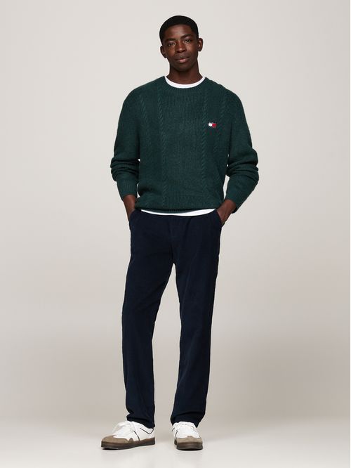 Pantalón multicolor chino Ryan de pana teñido en prenda