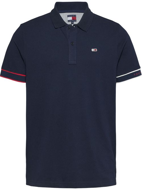 Polo multicolor de corte slim con logo