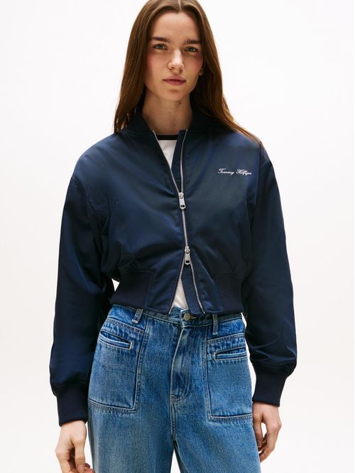 Chaqueta multicolor bomber corta repelente al agua