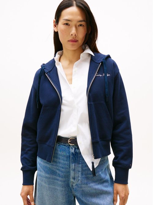 Buzo multicolor con capota y cremallera