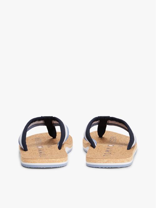 Sandalias azul con plantilla de corcho