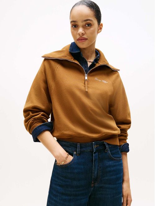 Saco beige de punto interlock