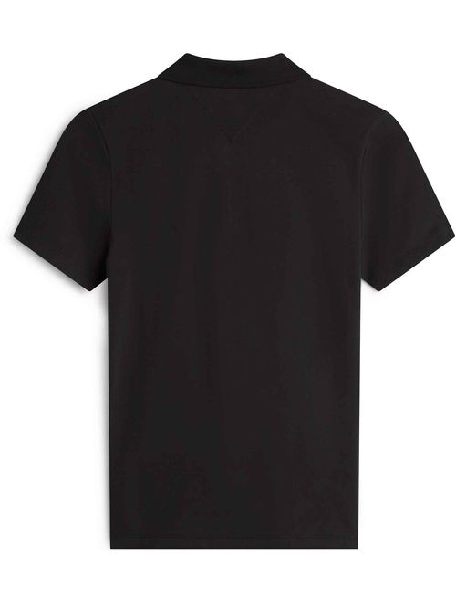 Polo negro 1985 Collection slim de piqué