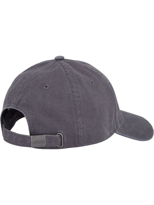 Gorra gris de béisbol con monotipo Hilfiger