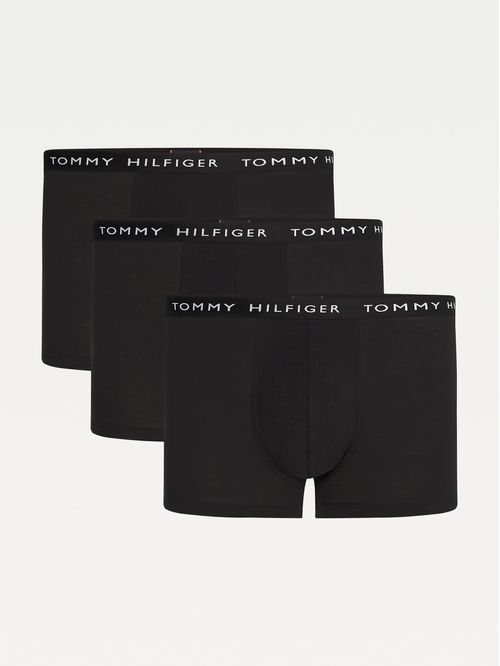 Boxer Briefs Negro 3 Piezas Trunk Hombre Negro Tommy Hilfiger